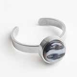 Verstellbarer Ring mit Stein • 8mm Verstellbarer Ring mit Stein • 8mm