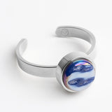 Verstellbarer Ring mit Stein • 8mm Verstellbarer Ring mit Stein • 8mm