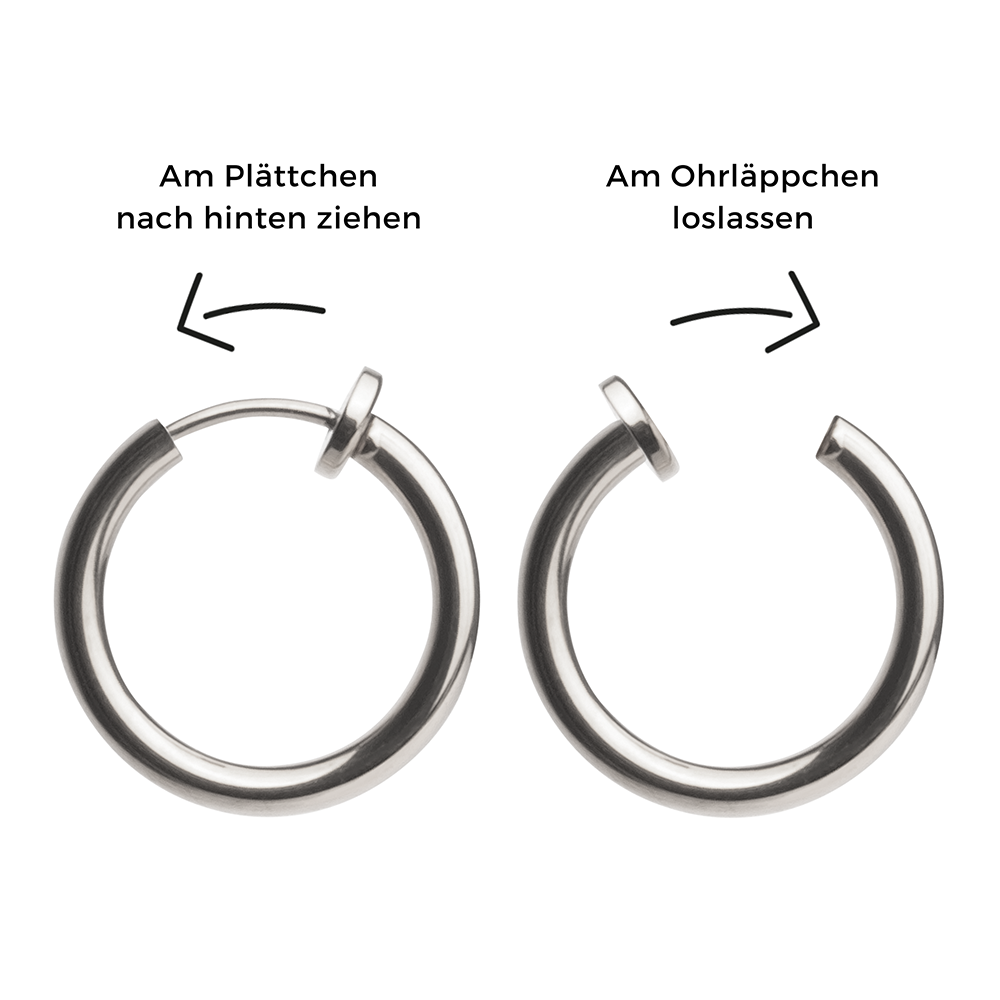 Foto von Basic Creolen Clips • Minimalistische Ohrringe Foto von Basic Creolen Clips • Minimalistische Ohrringe