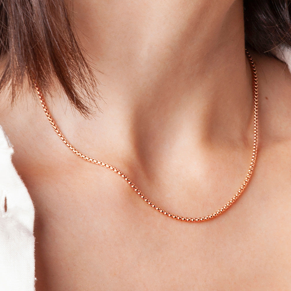 Foto von Dünne Schlangenkette aus Edelstahl • Mix & Match Halskette Foto von Dünne Schlangenkette aus Edelstahl • Mix & Match Halskette